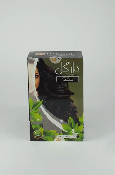 پودر رنگ مو دارگل وزن ۱۲۰ گرم رنگ مشکی