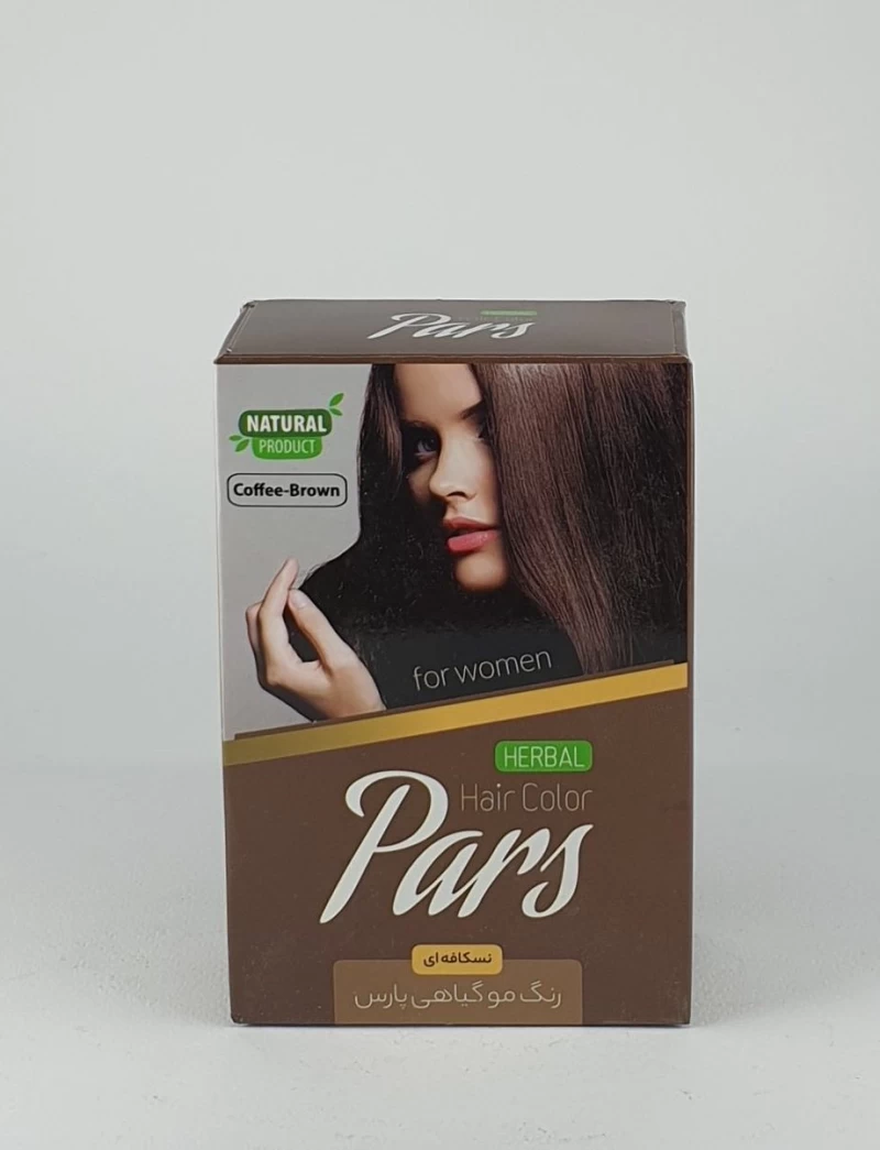 رنگ مو گیاهی پارس رنگ نسکافه ای
