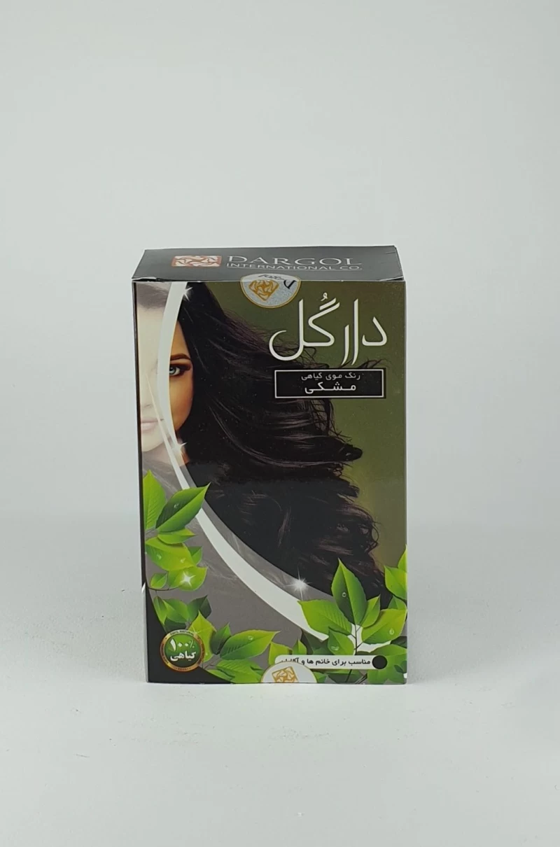 پودر رنگ مو دارگل وزن ۱۲۰ گرم رنگ مشکی